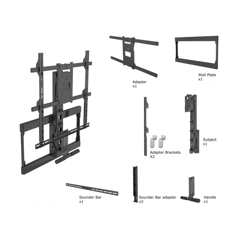 Halterung, Multibrackets, M Pull Down Full Motion Flexarm