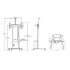 Multibrackets M Motorized Floorstand 120 kg Schwarz inkl. Schrank & Kameraregal