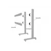 Geräteplatte Multibrackets M Pro Series Verbindungsplatte Schwarz Stahl 2,1 kg