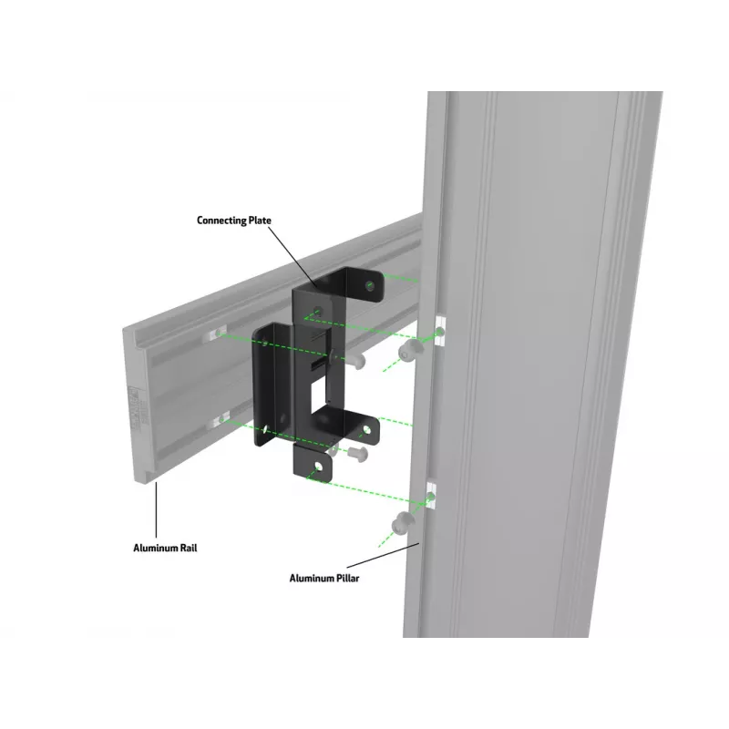 Geräteplatte Multibrackets M Pro Series Verbindungsplatte Schwarz Stahl 2,1 kg
