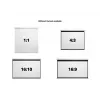 Multibrackets M 1:1 manuelle Projektionsleinwand 240x240, 135 Zoll White Edition