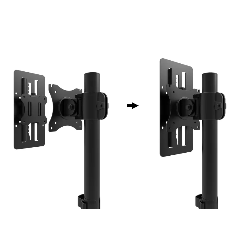 Multibrackets M VESA Monitor Slider Schwarz Klemme 8 kg 13 bis 27 Zoll