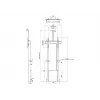 Multibrackets M Motorisierter Bodenständer 120 kg Schwarz inkl. Kameraregal