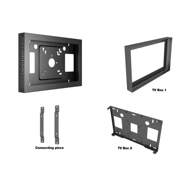 Multibrackets M Pro Series - Gehäuse 13 Zoll QB13R & QB13R-T Schwarz