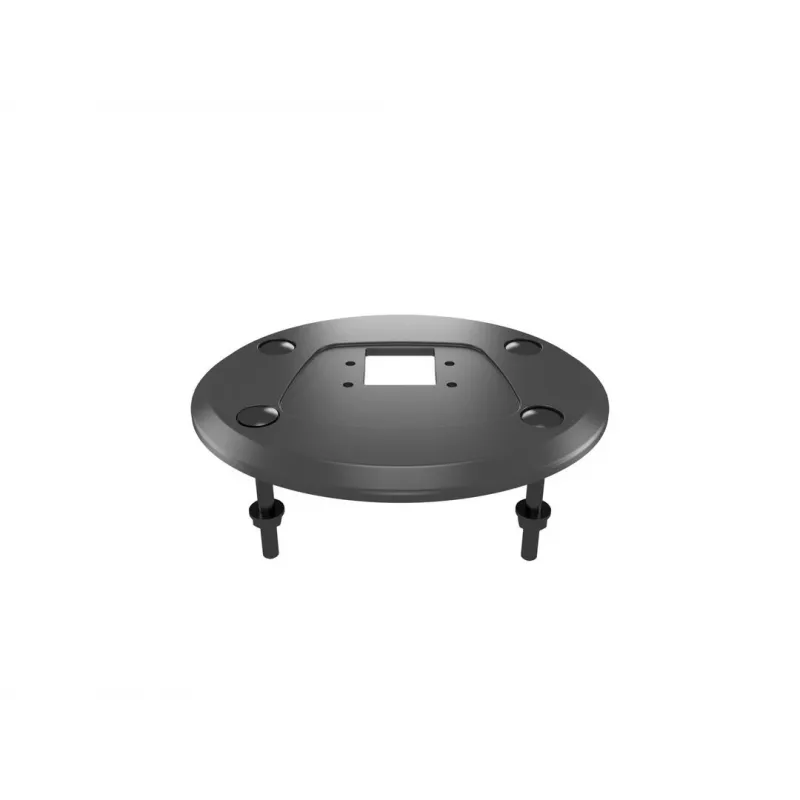 Durchführungsbasis MULTIBRACKETS M Deskmount HD — Aluminiumgehäuse, schwarz, Ø 21 cm, H 40 mm, 500 g