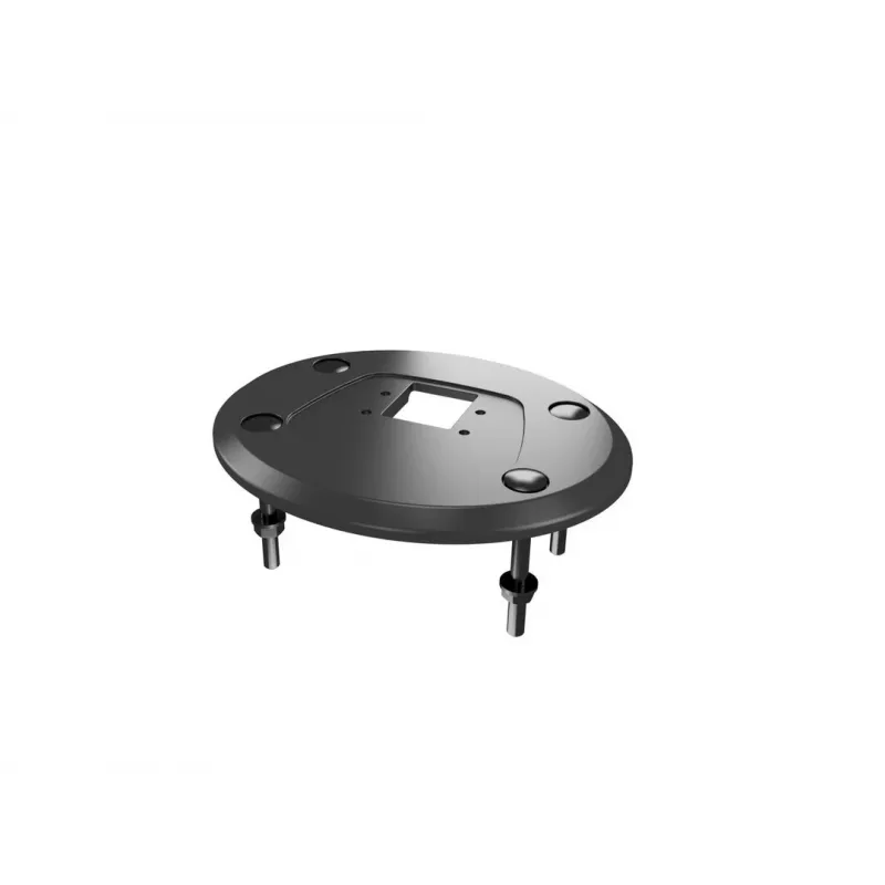 Durchführungsbasis MULTIBRACKETS M Deskmount HD — Aluminiumgehäuse, schwarz, Ø 21 cm, H 40 mm, 500 g