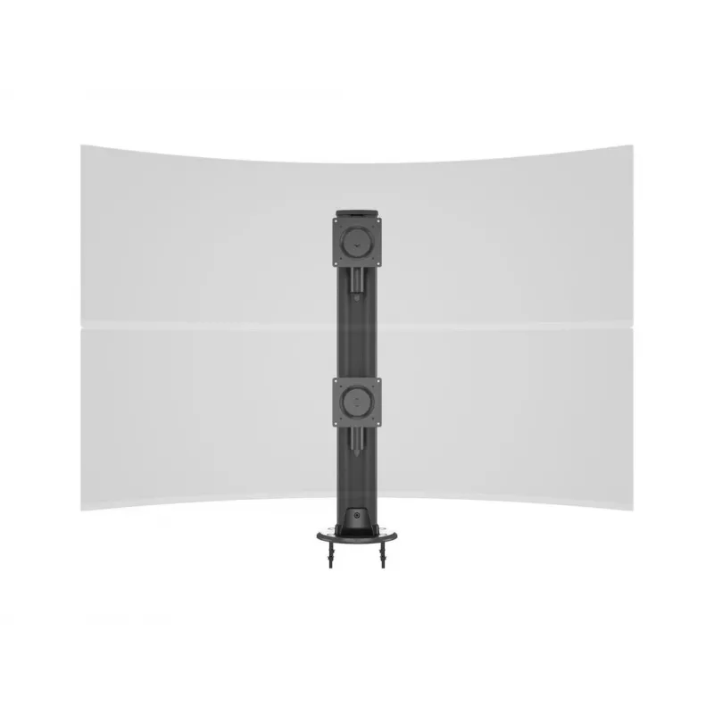 Durchführungsbasis MULTIBRACKETS M Deskmount HD — Aluminiumgehäuse, schwarz, Ø 21 cm, H 40 mm, 500 g
