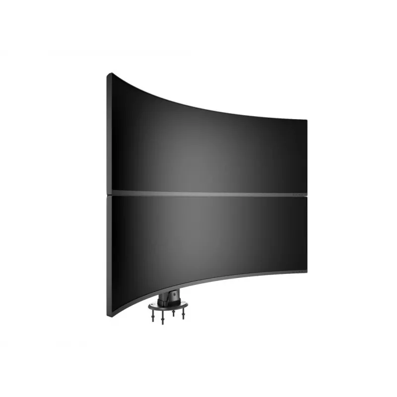 Durchführungsbasis MULTIBRACKETS M Deskmount HD — Aluminiumgehäuse, schwarz, Ø 21 cm, H 40 mm, 500 g