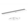 Multibrackets M Kabelkanal Boden Aluminium - 139 mm B - 1600 mm L