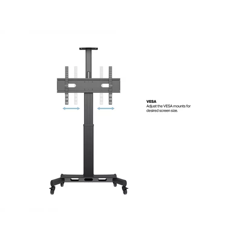 Multibrackets M motorisierter Public Floorstand Einzelsäule 170 HD 60 kg Kapazität 32-75 Zoll