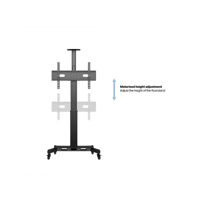 Multibrackets M motorisierter Public Floorstand Einzelsäule 170 HD 60 kg Kapazität 32-75 Zoll