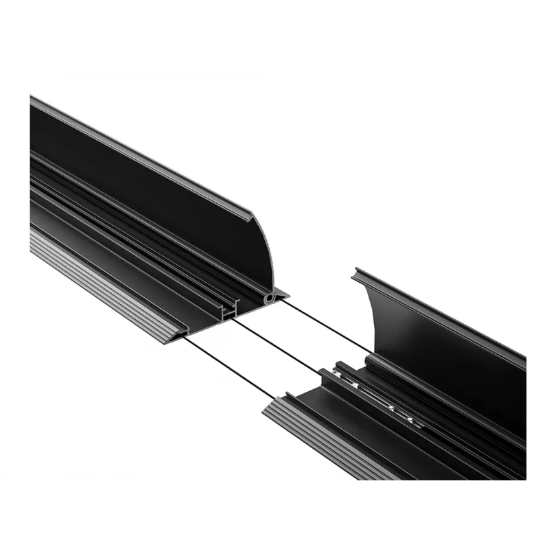 Kabel-Bodenschutz Multibrackets M Kabel Abdeckung Floor Schwarz 139mm-B 2200mm-L