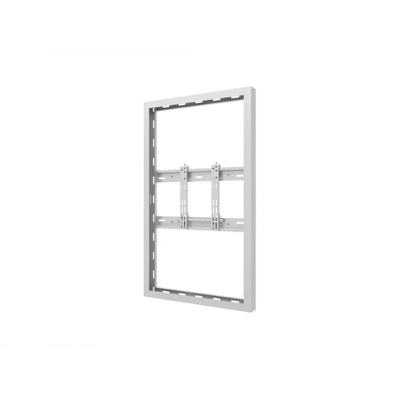 Multibrackets M Pro Series Gehäuse 43 Zoll Wand schlank Small Weiß Stahl Landschaft/Hochformat