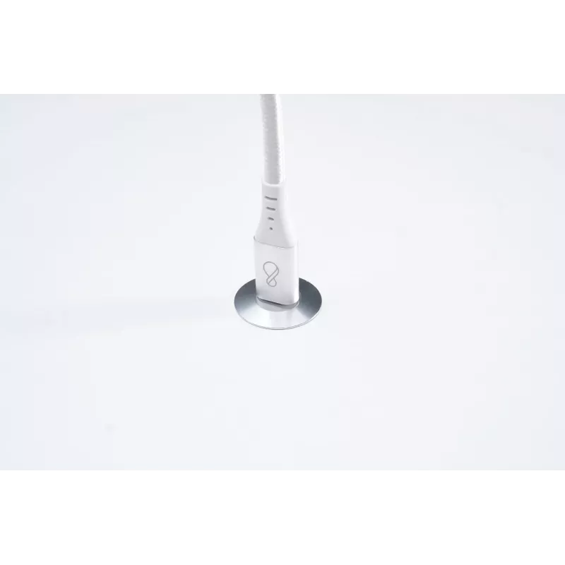 USB-C-auf-USB-C-Kabel Ochno O-USBG2-70-1 — USB 3.2 Gen 2, DP Alt Mode 1.4, Stecker–Stecker, geflochten, 0,7 m, Weiß