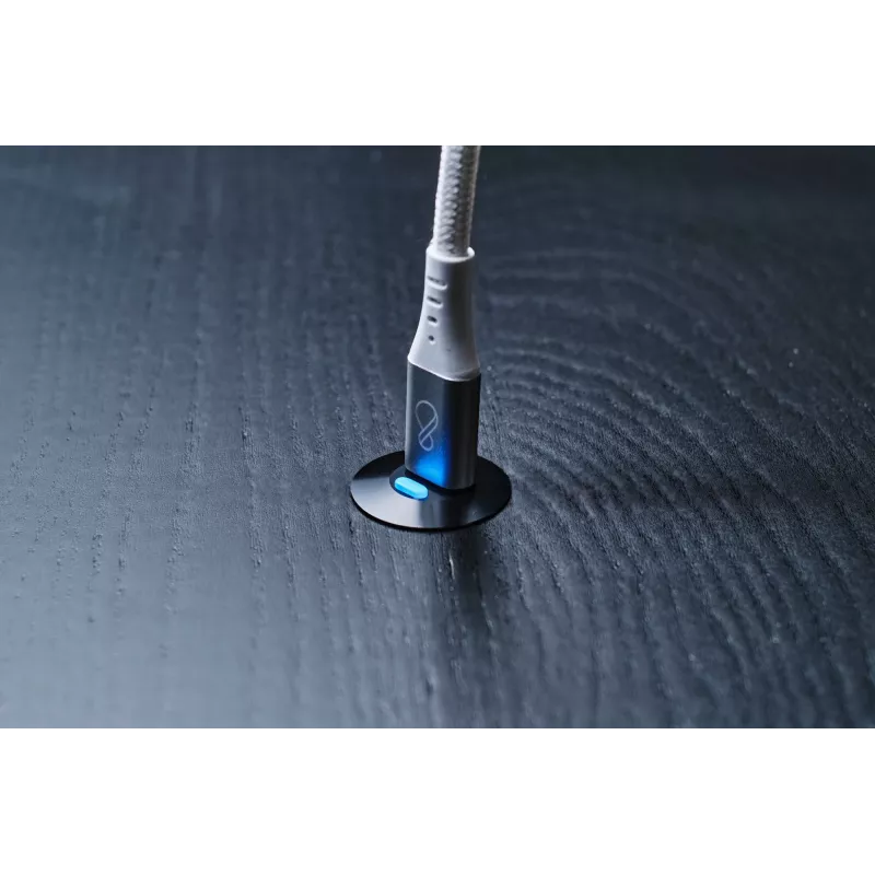 USB-C-auf-USB-C-Kabel Ochno O-USBG2-70-1 — USB 3.2 Gen 2, DP Alt Mode 1.4, Stecker–Stecker, geflochten, 0,7 m, Weiß