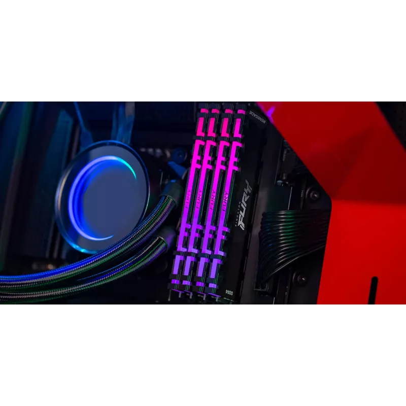 Kingston Technology FURY 32GB 3600MT/s DDR4 CL16 DIMM (Kit of 4) Renegade RGB