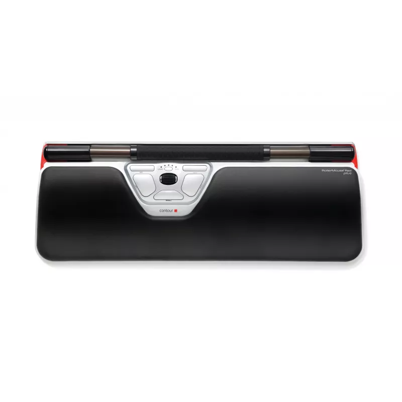 Contour Design RollerMouse Red Plus + Balance Kabelgebunden, Full-Size (100 %), Kabelgebunden, USB, QWERTY, Schwarz, Maus inklusive