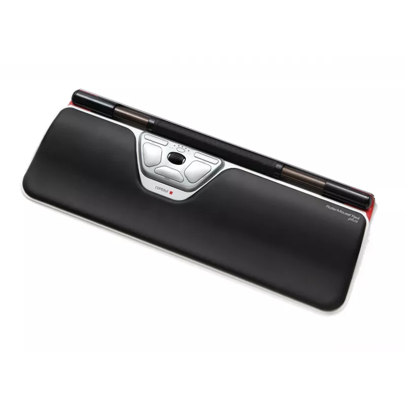 Contour Design RollerMouse Red Plus + Balance Kabelgebunden, Full-Size (100 %), Kabelgebunden, USB, QWERTY, Schwarz, Maus inklusive