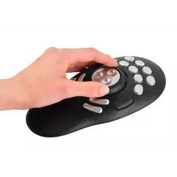 Multimedia Steuergerät Contour PRO v2 – USB, Silber/Schwarz, 43×77,5×11,5 mm