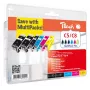 Peach Tintenpatronen für Canon PG-5XL/CLI-8 PI100-245, Multi Pack Plus, wiederaufbereitet (2x Schwarz, Cyan, Magenta, Gelb)