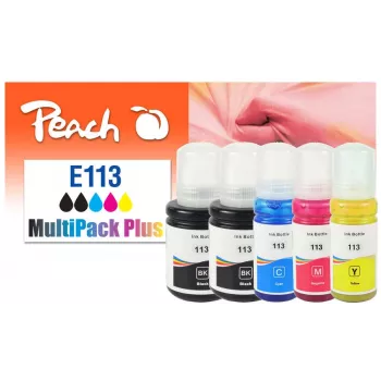 Peach 321323 Tintenpatrone 5 Stück Kompatibel Standard-Reichweite Schwarz, Cyan, Magenta, Gelb