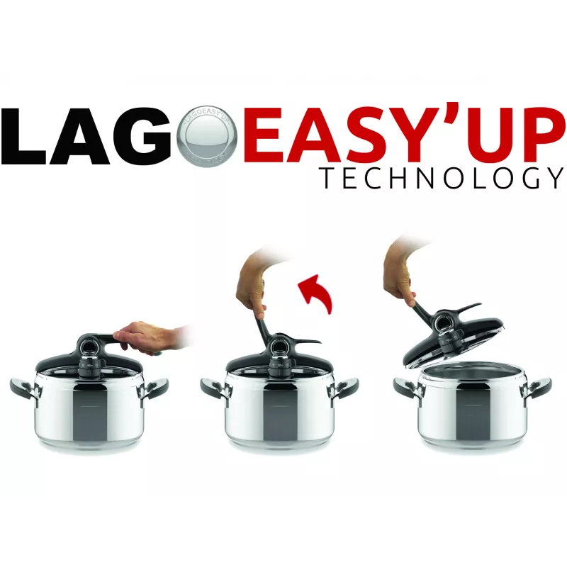 Lagostina Mia Lagoeasy'up 7 L Edelstahl