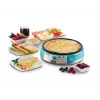 Ariete Maker Elektroplatte für Crêpes, 1000 W, antihaftbeschichtet, Blau