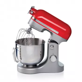 Ariete Moderna Rot Küchenmaschine, Standmixer, Rot, Schlagen, Kneten, Mischen, 5,5 l, Drehregler, Aluminium
