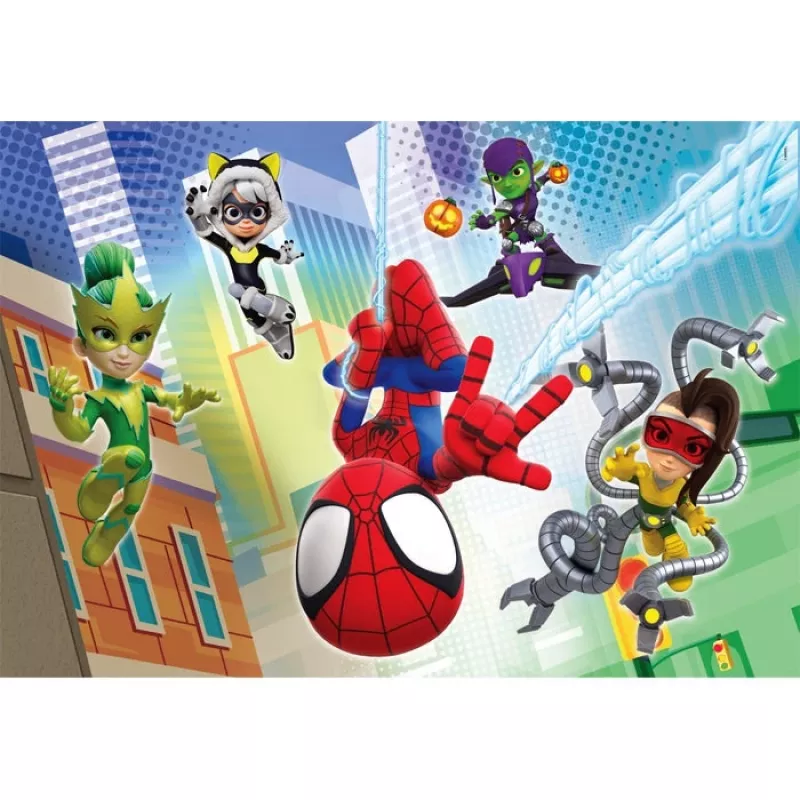 Clementoni Puzzle 2x60 Teile, Spidey und seine Super-Freunde (21625)