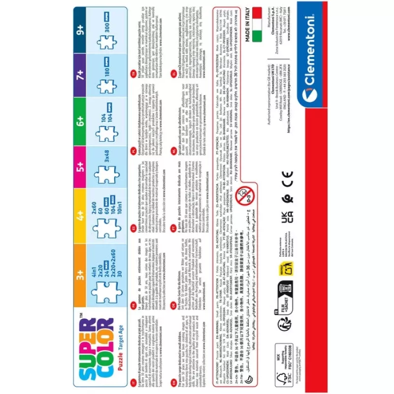 Clementoni Supercolor Puzzle 2x60 Teile, Stitch (24822)