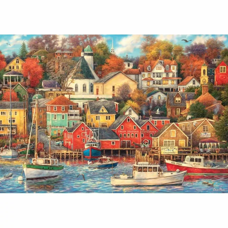 Clementoni High Quality Collection Good Times Harbor Puzzle 1500 Teile Kunst