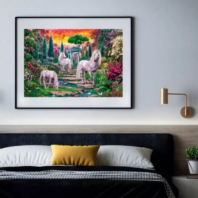 Clementoni Classical garden unicorns Puzzle 2000 Stück Tiere