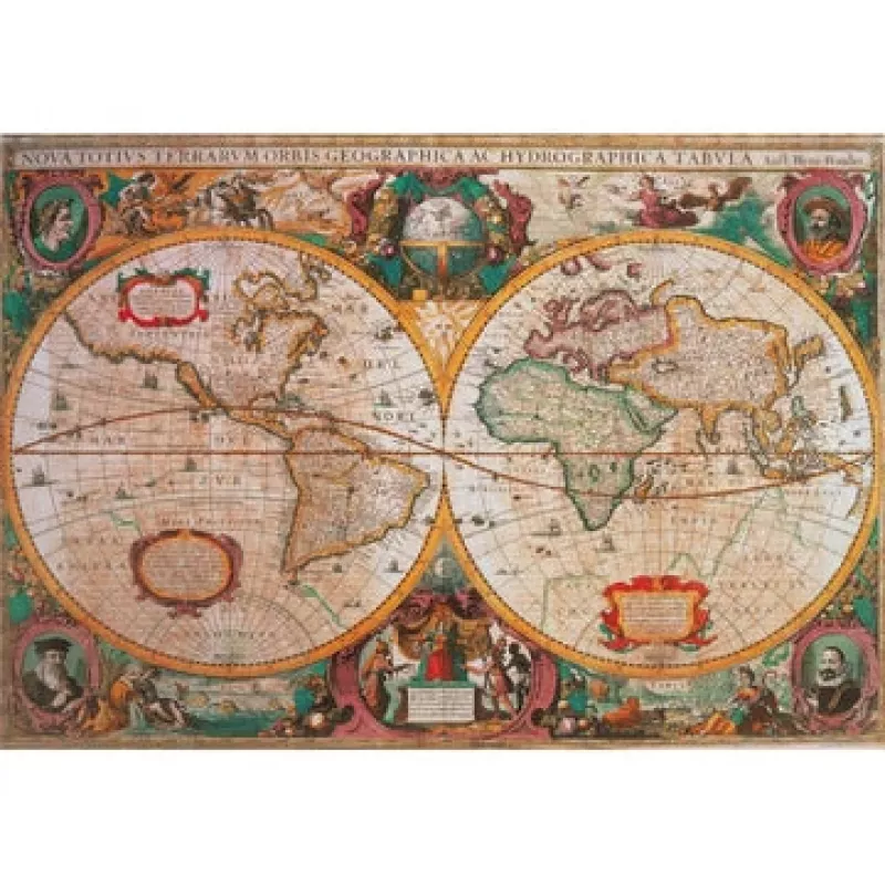 Clementoni Alte Karte Puzzle 1000 Stk. Karten