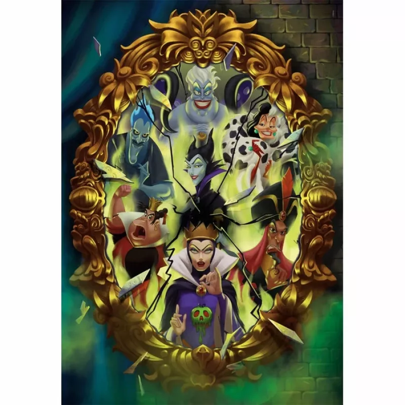 Clementoni Disney Villains Puzzle 1000 Stk. Cartoons