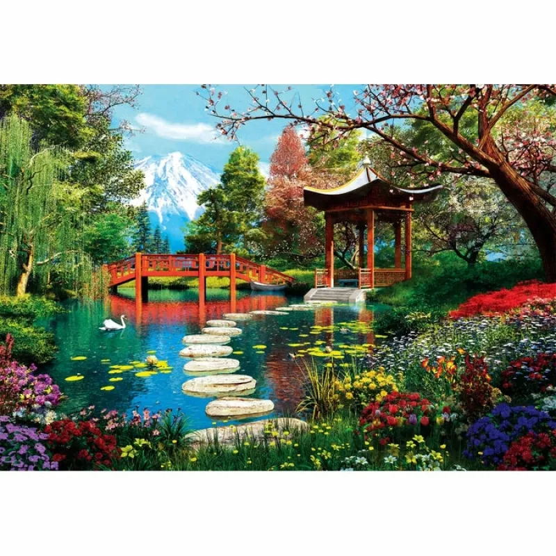 Clementoni High Quality Collection Fuji Garden Puzzle 1000 Teile Landschaft