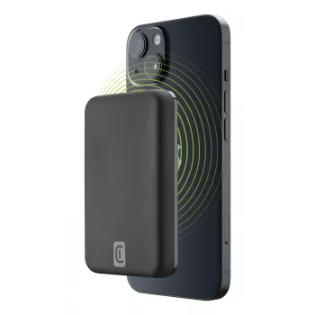 Cellularline Wireless power bank MAG 5000 Tragbarer Ladegerät kompatibel mit dem MagSafe-System