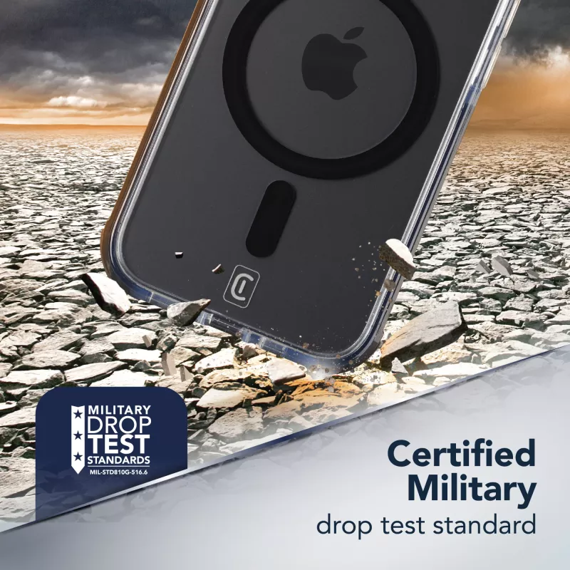 Cellularline Clear Protect - iPhone Air Hartschale mit Gummirändern