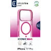 Cellularline Iconic Mag - iPhone 17 Pro Transparente Hülle mit farbigen Rändern, kompatibel mit dem MagSafe-Ökosystem