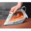 Braun TexStyle 1 SI1009OR Dampfbügeleisen Antihaft-Bügelsohle 1900 W Orange, Weiß