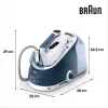 Braun CareStyle 5 IS5245BL 2400 W 2 L Eloxal-Bügelsohle Blau