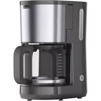 Braun PurShine KF 1500 GY Filterkaffeemaschine, 1000 W, Grau/Edelstahl