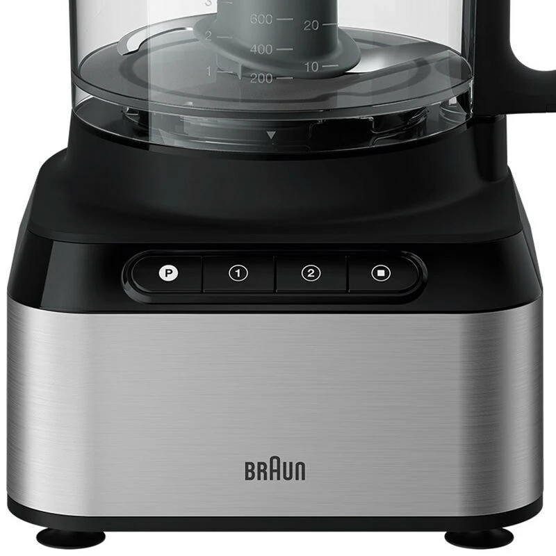 Braun FP 3233 SI Küchenmaschine 800 W 2,1 L Schwarz, Edelstahl