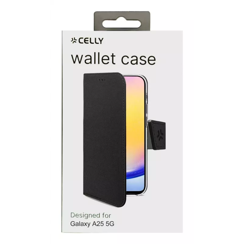 Celly WALLY Handyhülle 16,5 cm (6,5 Zoll) Wallet-Hülle Schwarz