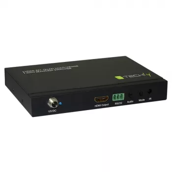 Techly HDMI 4x1 Multiviewer mit nahtlosem Umschalter, HDMI, Metall, Schwarz, 60 Hz, 1080p, 2,25 Gbit/s