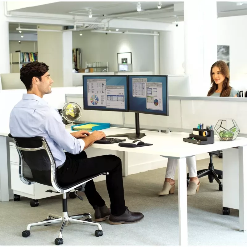 Techly ICA-LCD 2524 Monitorhalterung / -ständer 81,3 cm (32 Zoll) Tisch Schwarz