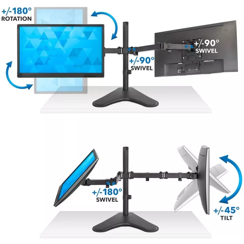 Techly ICA-LCD 2524 Monitorhalterung / -ständer 81,3 cm (32 Zoll) Tisch Schwarz