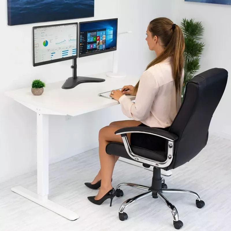 Techly ICA-LCD 2524 Monitorhalterung / -ständer 81,3 cm (32 Zoll) Tisch Schwarz