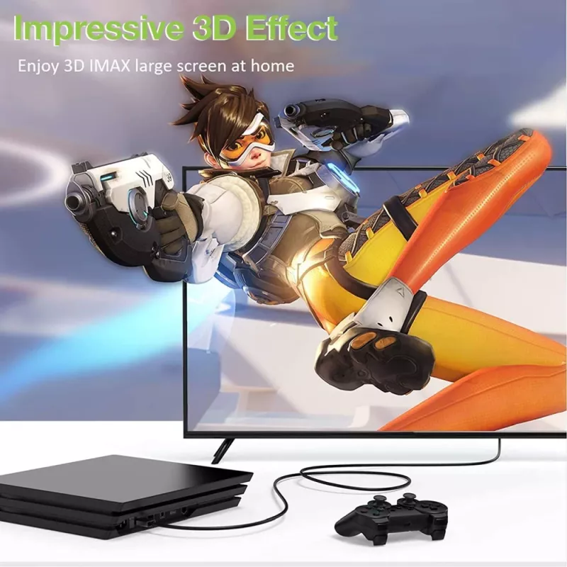 Techly High Speed HDMI mit Ethernet Verlängerungskabel 4K 60Hz M / F 1,0 m
