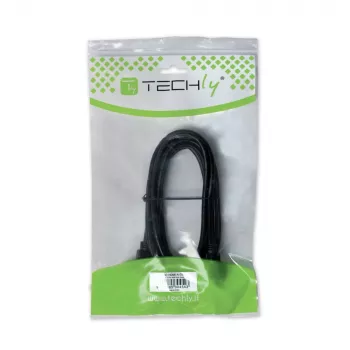 Techly HDMI High Speed mit Ethernet Verlängerungskabel 4K 60Hz M/B 1,8 m