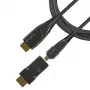 Techly HDMI A/A Micro HDMI AOC Glasfaserkabel 4K 50m, 50 m, HDMI Typ A (Standard), HDMI Typ D (Micro), 3D, 18 Gbit/s, Schwarz